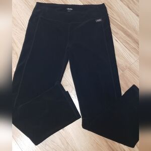Calvin Klein Performance Velour Women Pants,relaxed Black,stretch,quickdry,large